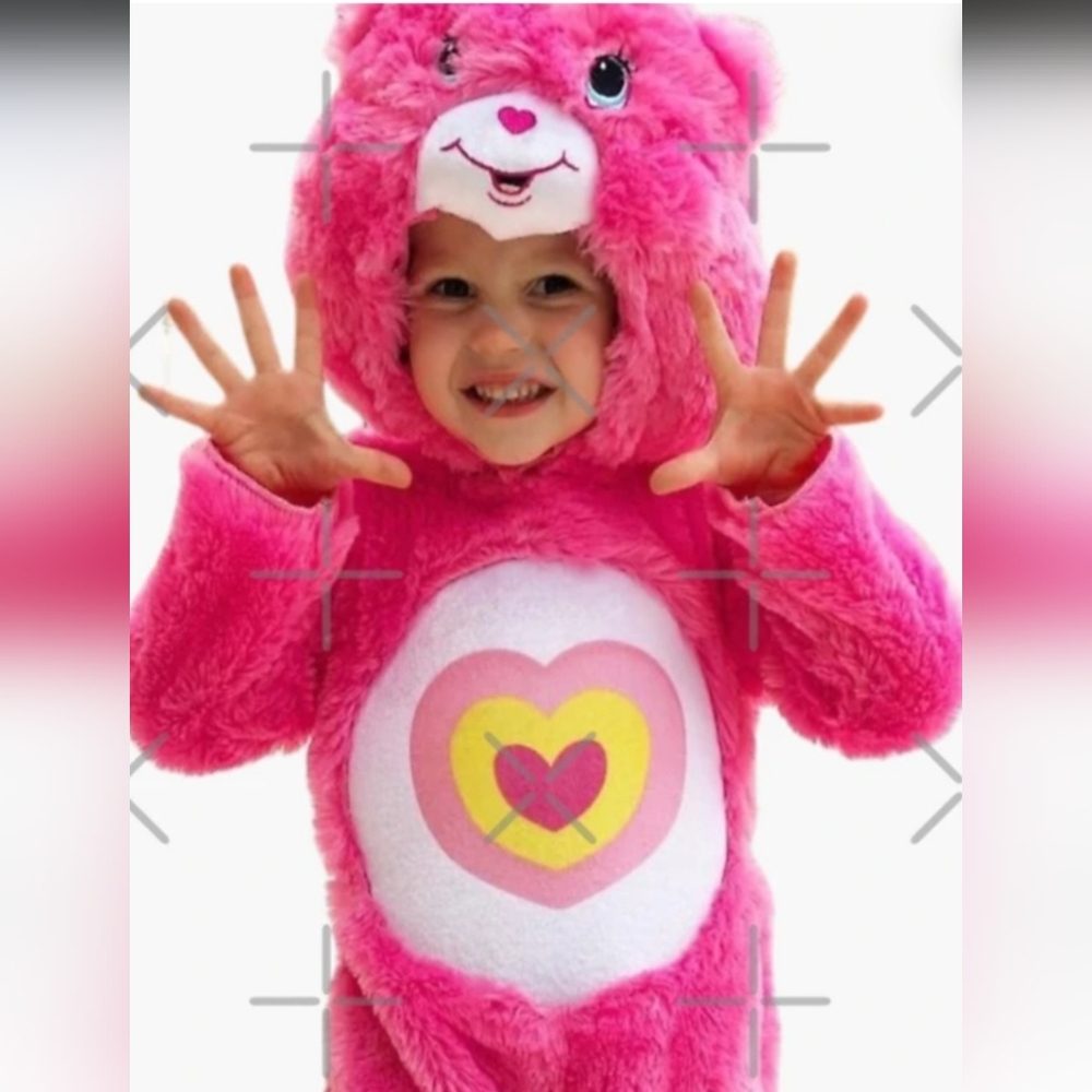 Care Bears Plush "Wonderheart" Kids Jumpsuit Costume, Size Medium🧸